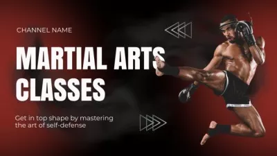 Online Martial Arts Classes For Self-Defense YouTube Thumbnails