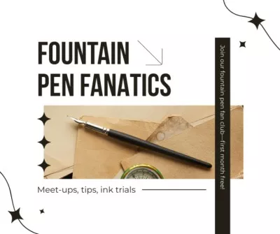 Fan Club Of Fountain Pen Enthusiasts Social Media Graphics