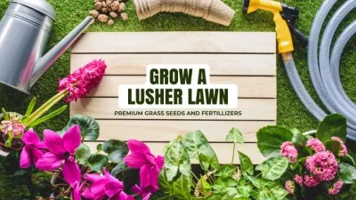 Quality Garden And Lawn Care Offer YouTube Channel Art