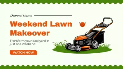Vlog Promo About Lawn Makeover YouTube Thumbnails