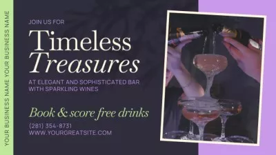 Sophisticated Cocktails And Serving In Bar Offer Animated Graphics