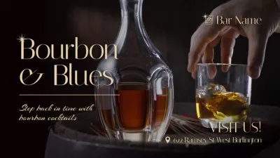 Incredible Whiskey And Cocktails In Bar Offer Animated Graphics