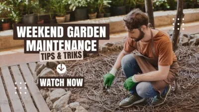 Expert Advice on Garden Maintenance YouTube Thumbnails
