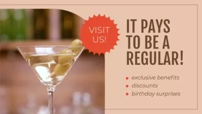 Exclusive Discounts And Benefits In Bar Offer Animated Graphics