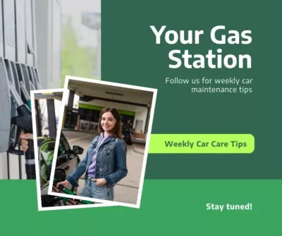 Gas stations Social Media Graphics